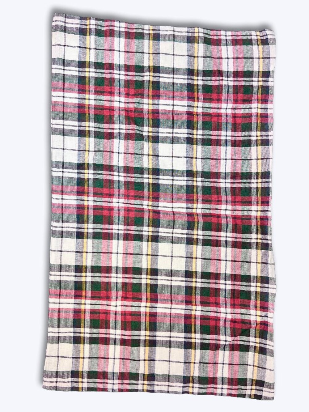 Pottery Barn NWT Denver Plaid Lumbar Pillow Cover 16x26 Red Green Christmas Cozy